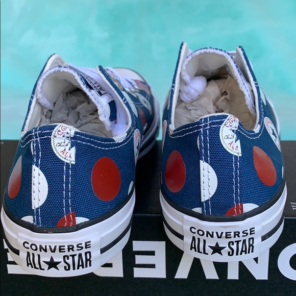 CONVERSE CTAS OX COURT BLUE/UNIVERSITY RED WMNS - Picture 10 of 16
